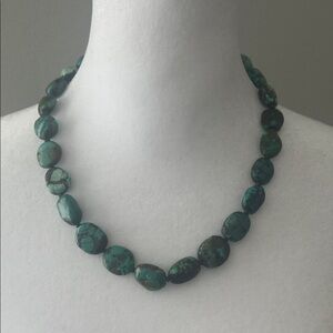 Green Stone Statement Necklace